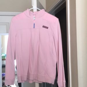 Vineyard Vines Half Zip Pink Sweatshirt